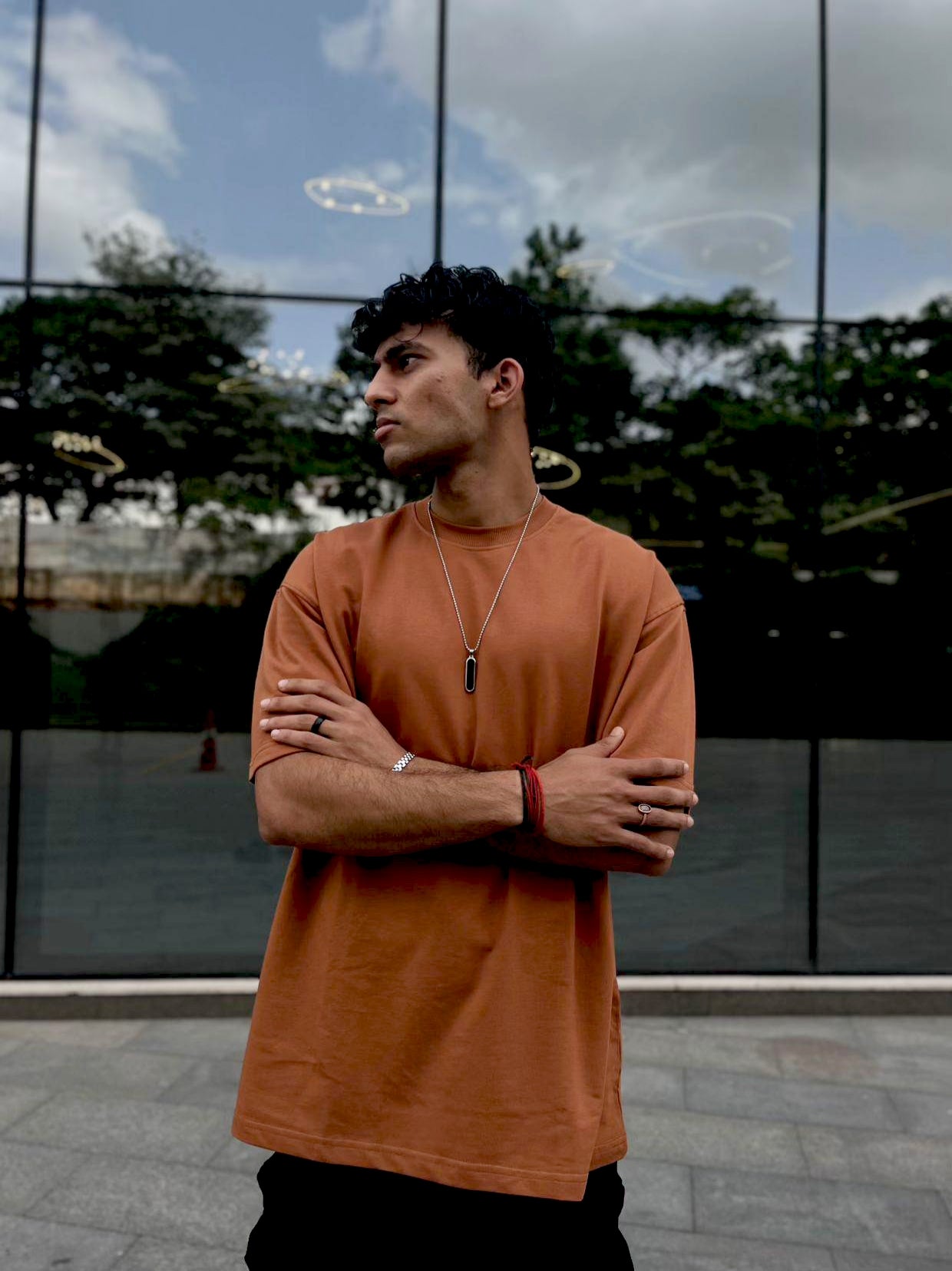 Stitchung Brown Oversize T-shirt