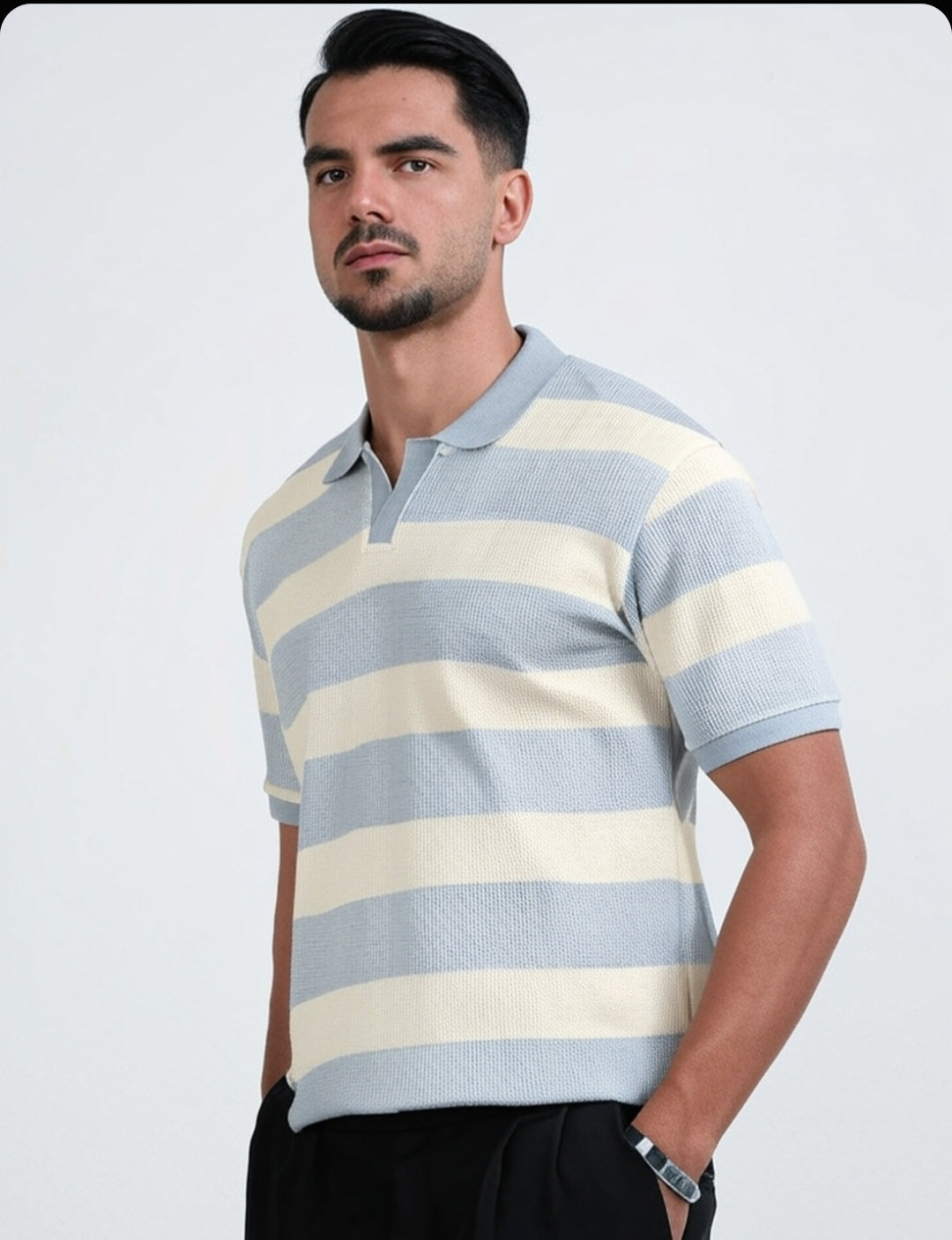 Stitchung Sky blue Polo t-shirt