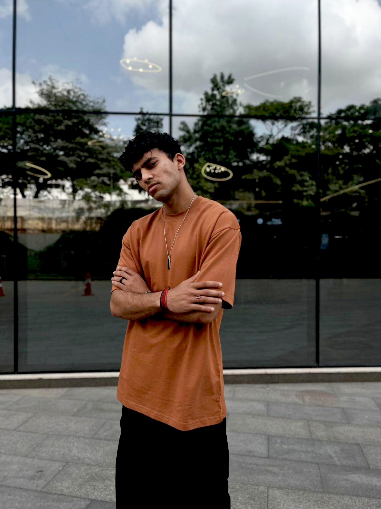 Stitchung Brown Oversize T-shirt
