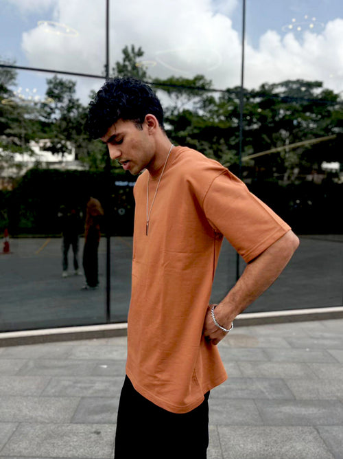 Stitchung Brown Oversize T-shirt